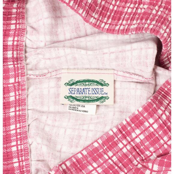 Separate Issue Vintage Pink White Checkered Shorts Size Large - Picture 3 of 7